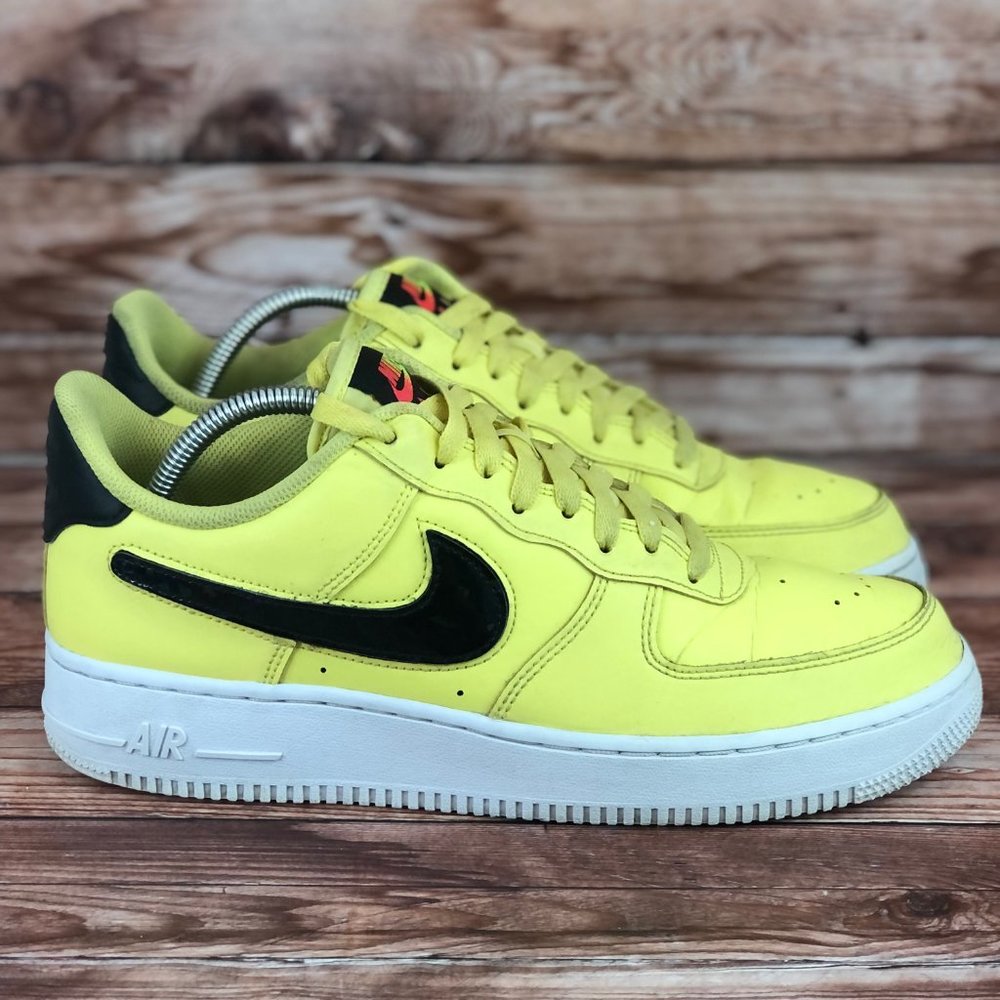 Nike Air Force 1 Yellow Black Sneakers